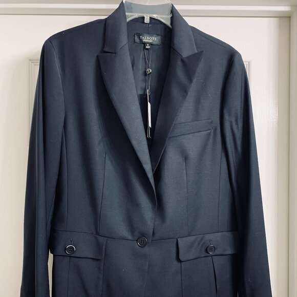 Talbots Jackets & Blazers - Talbots Women's Dark Navy Blue Jacket, Size 12, NWT